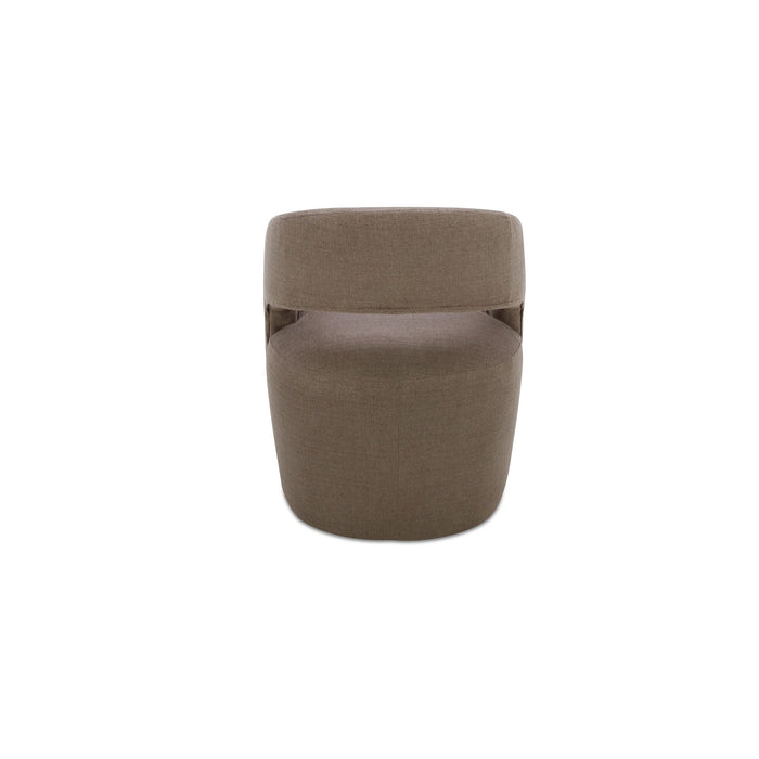 Barrow - Rolling Dining Chair - Soft Taupe / Tan