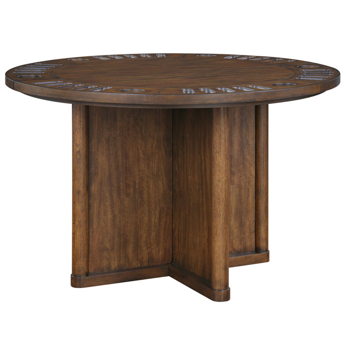 Cambridge - 6 Piece Game Set, Table, Game Top - Brown