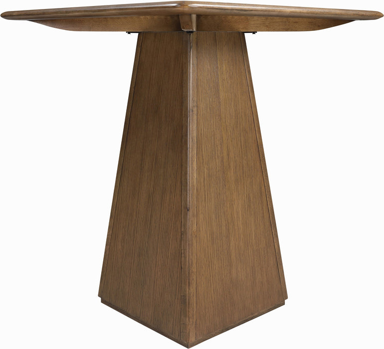 Atrium - Glass Top And Wood Base Dining Table
