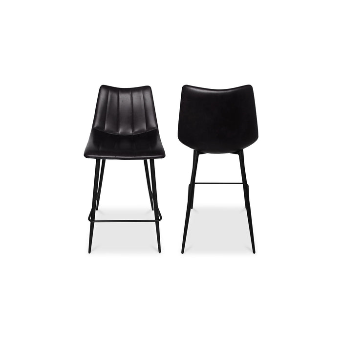 Alibi - Counter Stool (Set of 2) - Matte Black