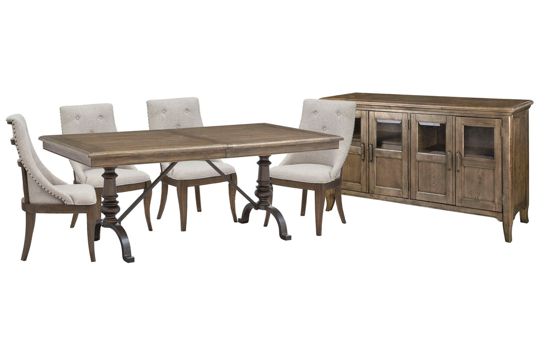 Roxbury Manor - Extendable Rectangular Dining Table Set