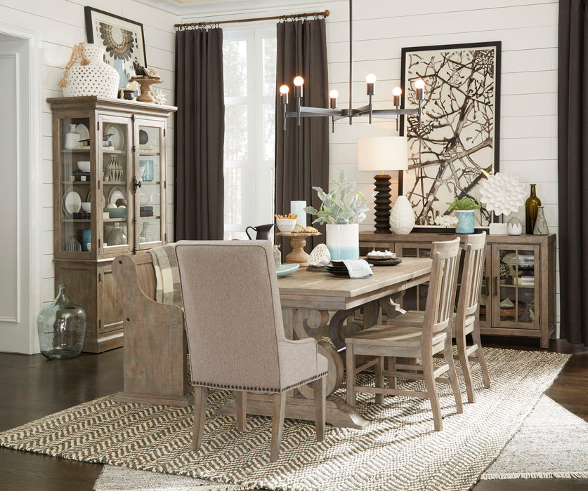 Tinley Park - Bench With Back - Dove Tail Gray