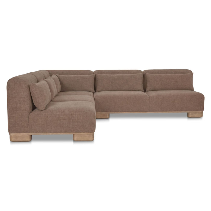 June - Corner Modular Sectional - Dark Brown