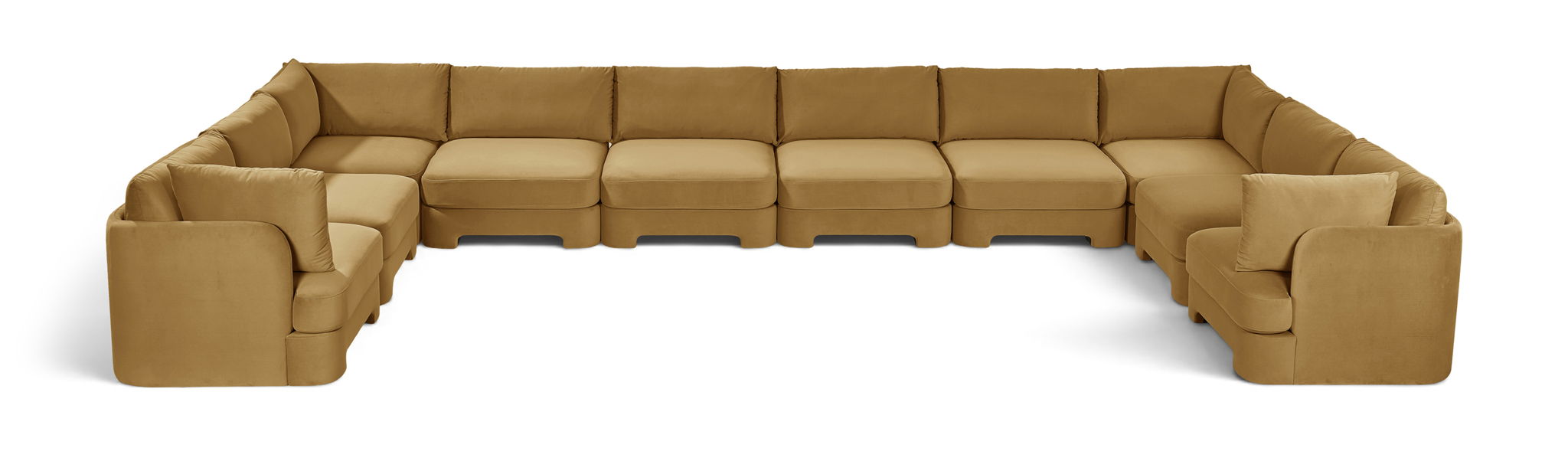 Hammond - Velvet Performance Fabric Upholstered 10 Piece Sectional