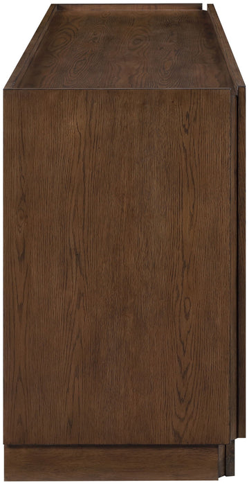 Everson - Oak Veneer And Solid Wood Sideboard/Buffet - Brown
