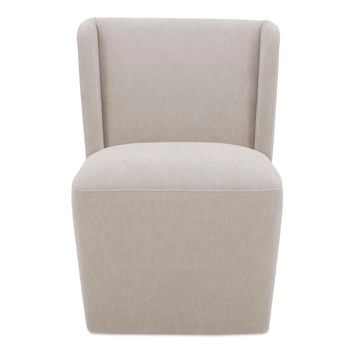 Cormac - Rolling Dining Chair - Warm Sand