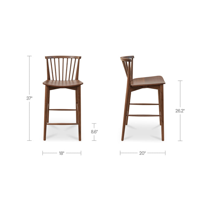 Marley - Counter Height (24"-27") - Walnut
