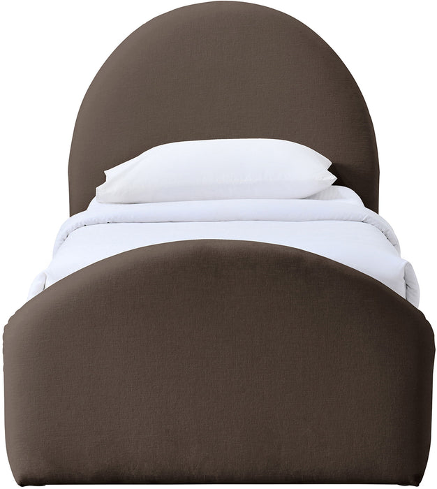 Andaz - Chenille Fabric Upholstered Trundle Bed