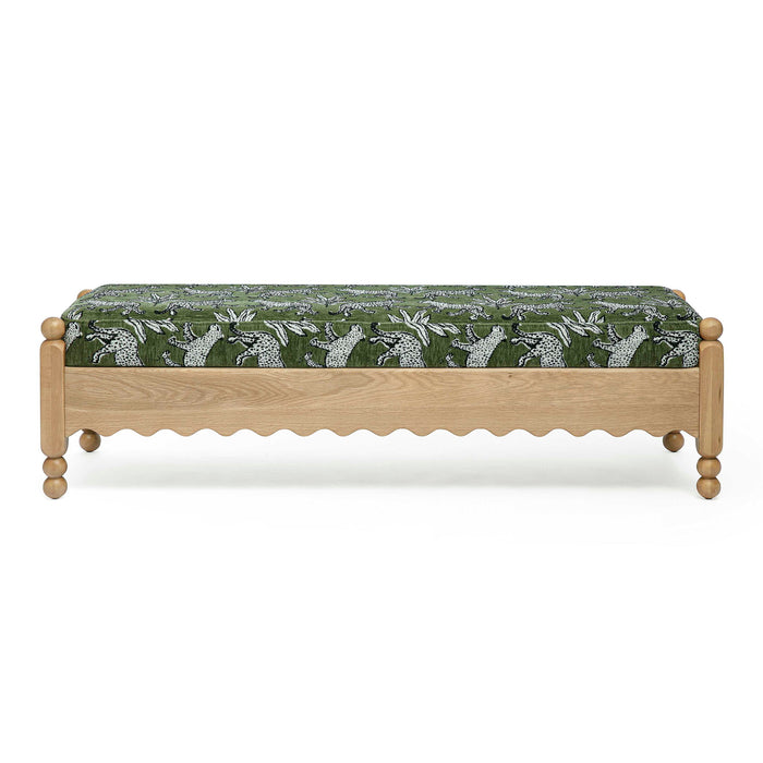 Thelma - Leopard Jacquard Bench