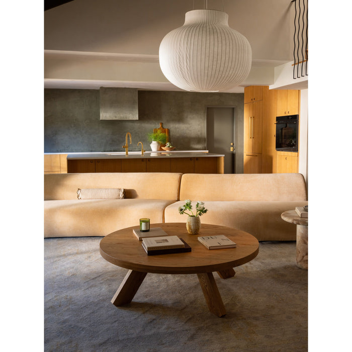 Naomi - 2 Piece Wave Modular Sectional - Golden Yellow