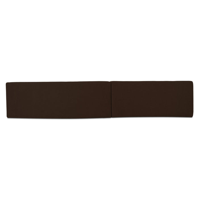 Naomi - 2 Piece Wave Modular Sectional - Dark Brown
