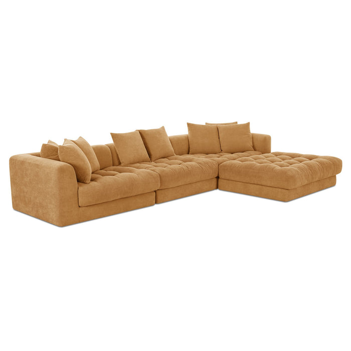Davie - Lounge Modular Sectional - Golden Yellow