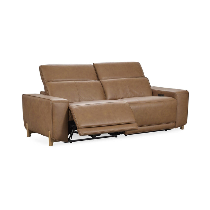 Kadon - Leather Power Recliner Sofa - Tan