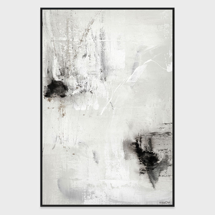 Silence I - 40" x 60" Painting Art by Buddy Whitlock - White