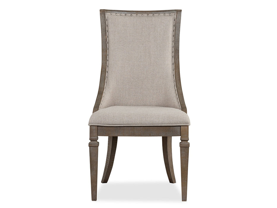 Lancaster - Dining Arm Chair With Upholstered Seat & Back (Set of 2) - Dovetail Gray