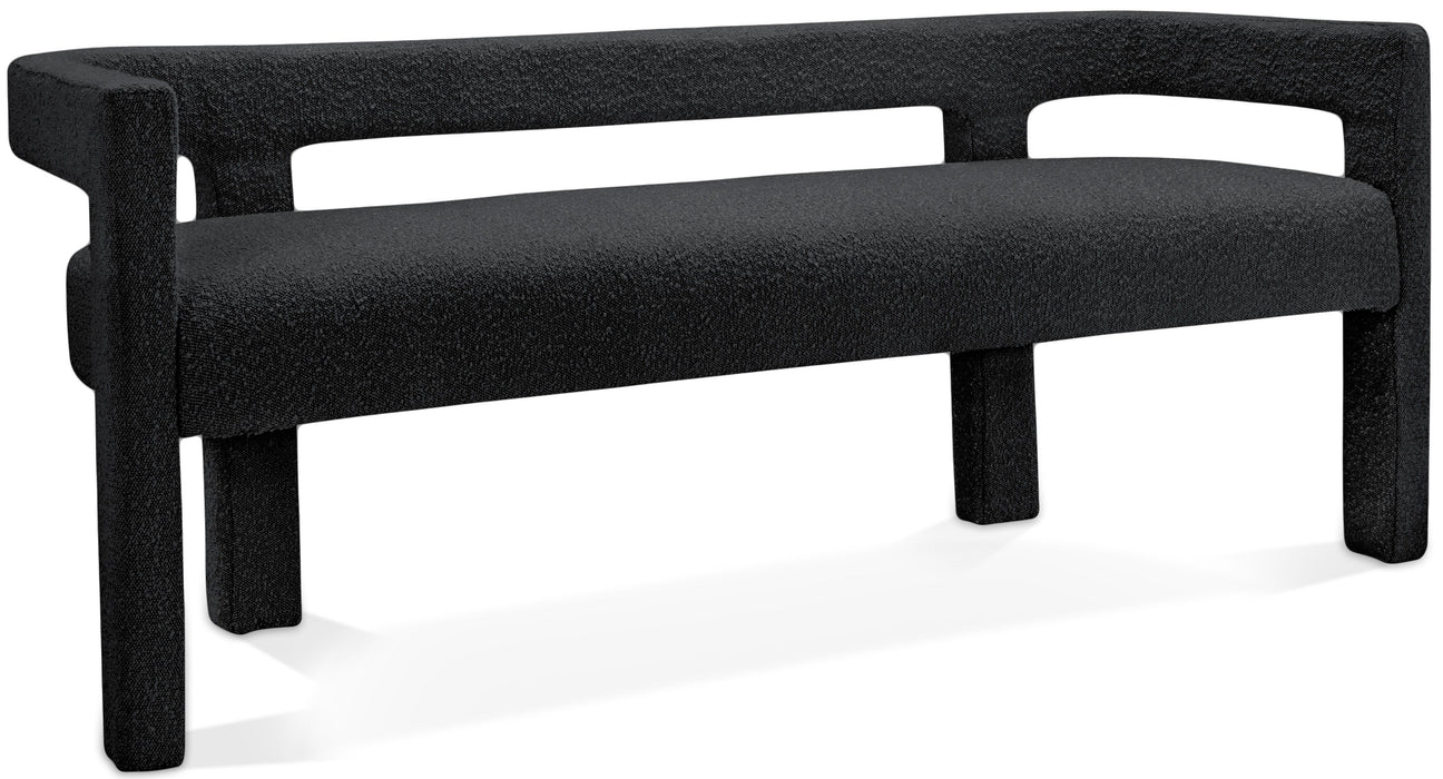 Athena - Boucle Fabric Bench