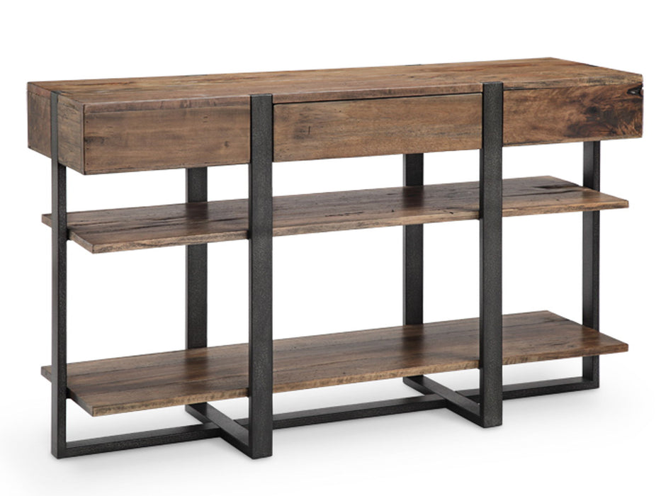 Prescott - Modern Reclaimed Wood Rectangular Sofa Table - Rustic Honey