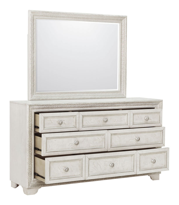 Camila - Dresser and Mirror - Creamy White