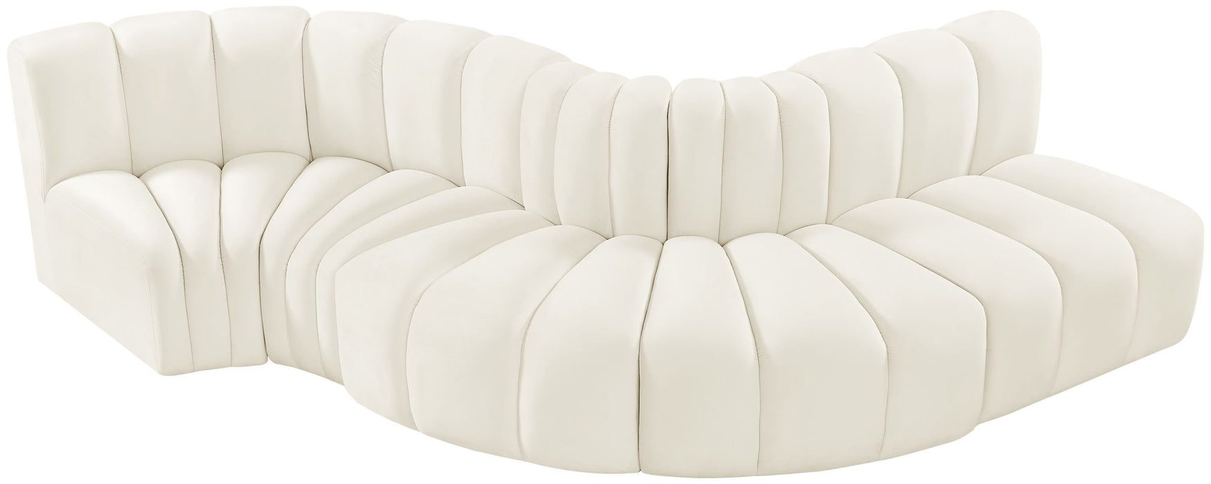 Arc - Velvet 5 Piece Modular Sofa