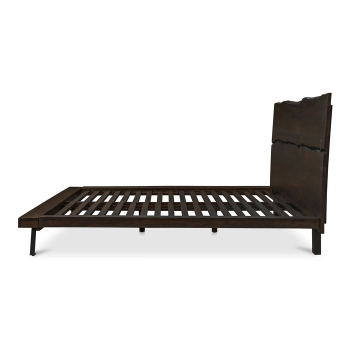 Madagascar - Queen Platform Bed - Dark Brown