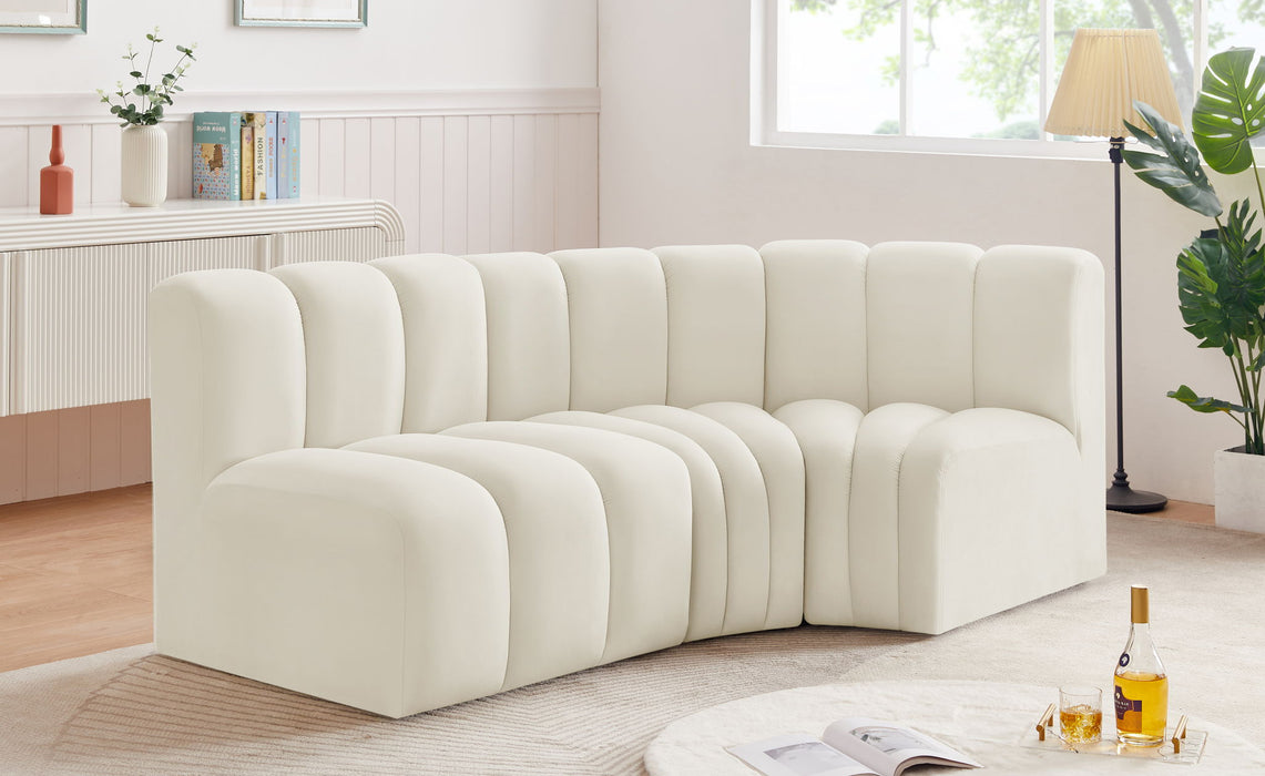 Arc - Velvet 3 Piece Sofa