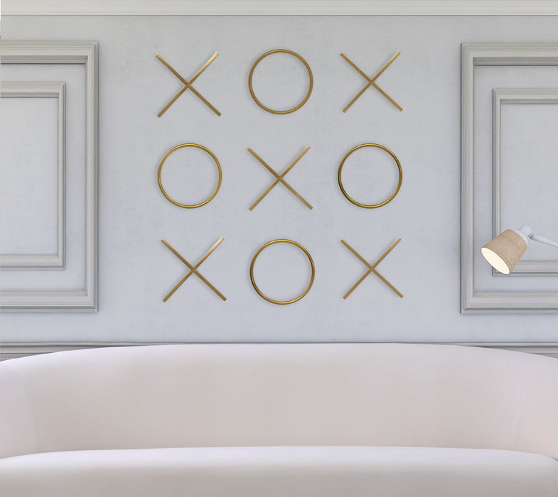 XOXO - Steel Wall Decor - Yellow