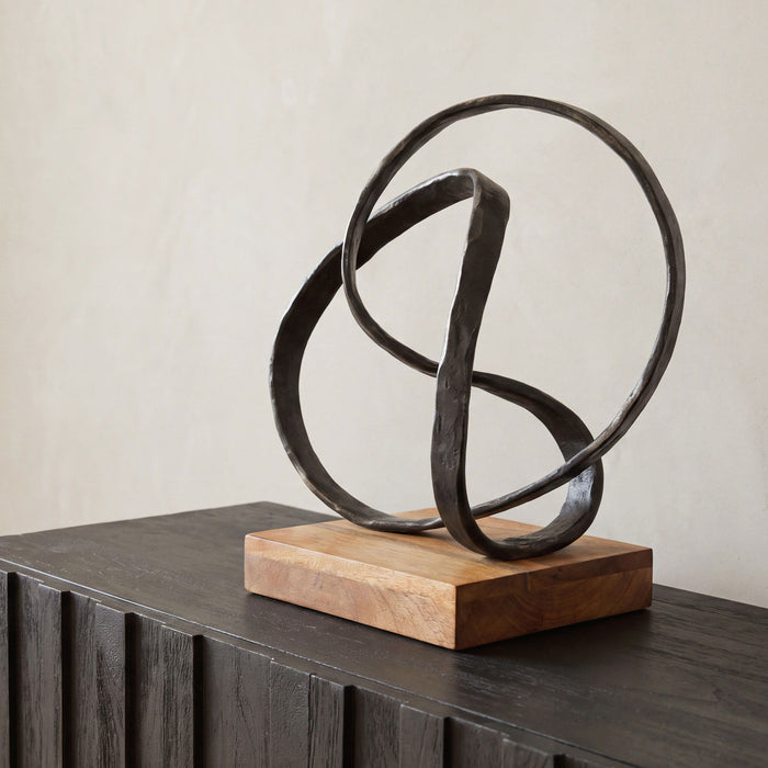 Lida - Cast Aluminum Sculpture - Black