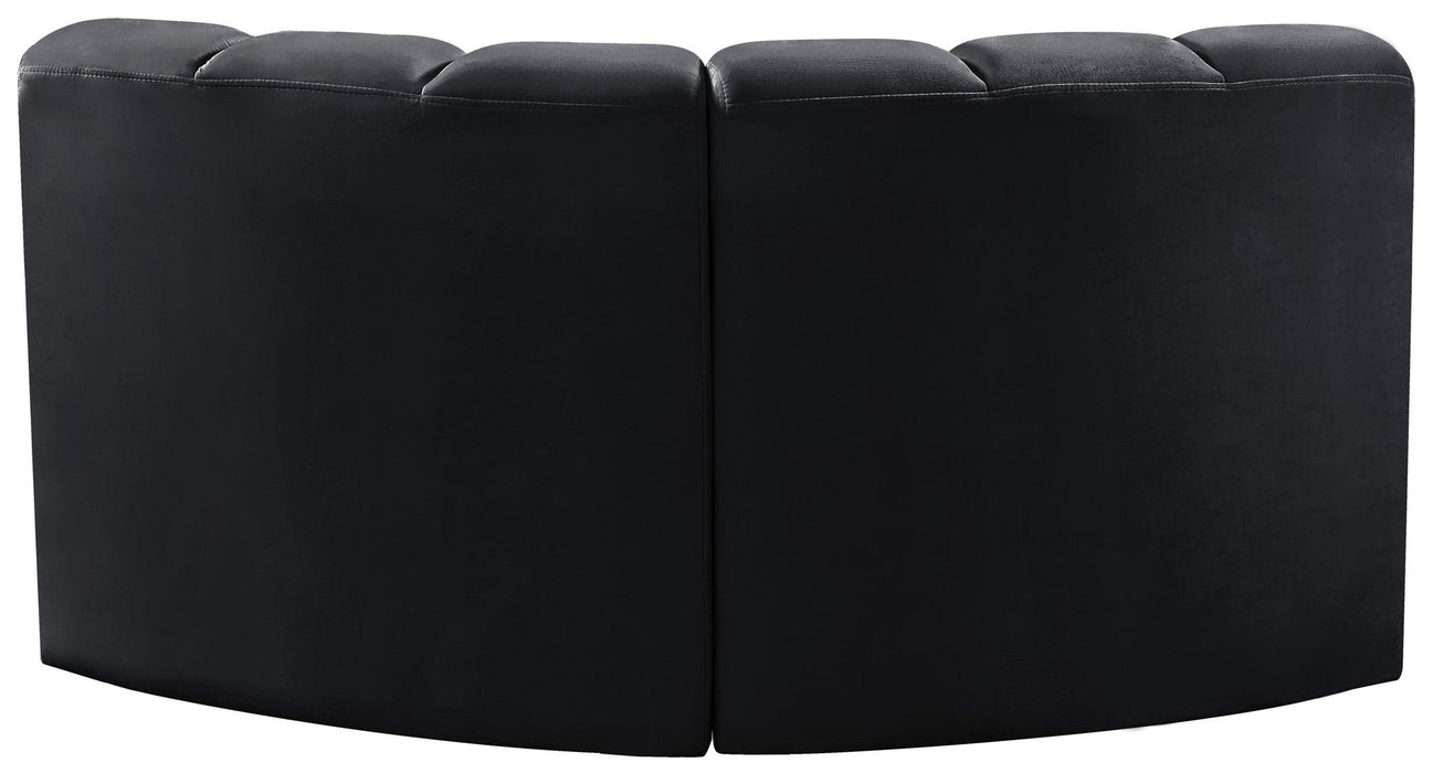 Arc - Velvet 2 Piece Modular Sofa