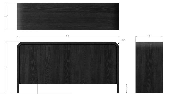 Elora Sideboard - Jet