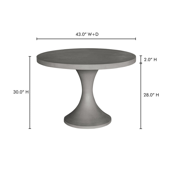 Isadora - Outdoor Dining Table - Dark Gray