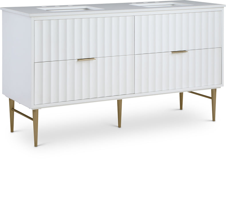 Modernist - Bathroom Vanity With Gold Legs