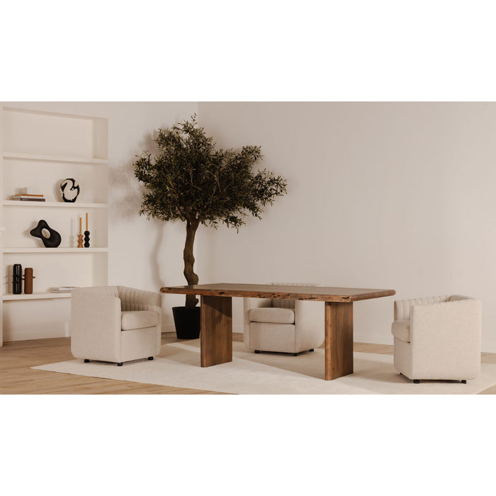 Lila - Large Dining Table - Brown
