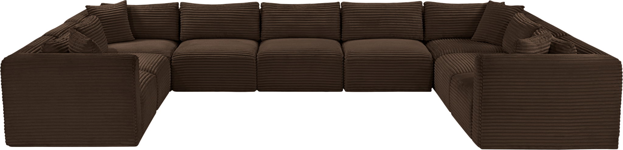 Shaggy - 9 Piece Modular U-Shaped Sectional