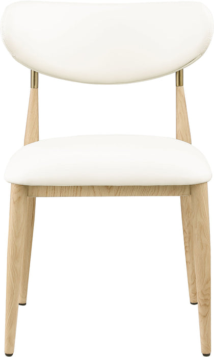 Ronda - Vegan Leather Upholstered Dining Side Chair - Natural Legs