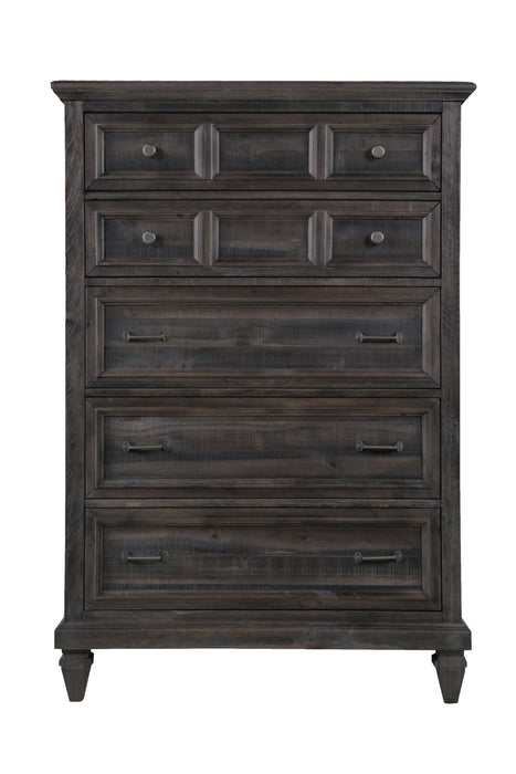 Calistoga - 5 Drawer Chest - Weathered Charcoal