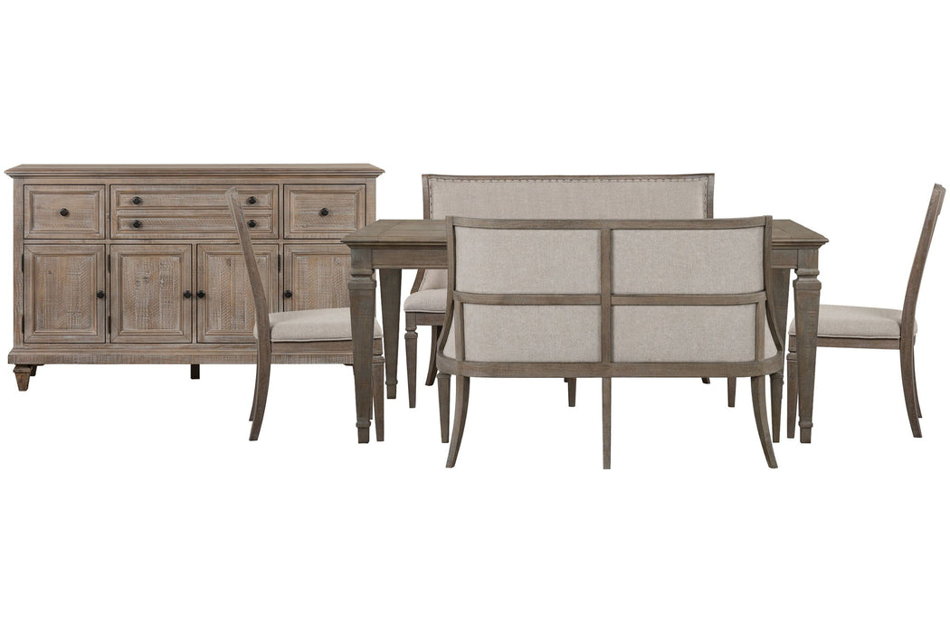 Lancaster - 6 Piece Extendable Rectangular Dining Table Set