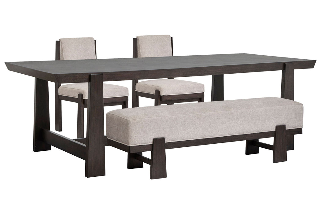 Tauren - Trestle Dining Table Set