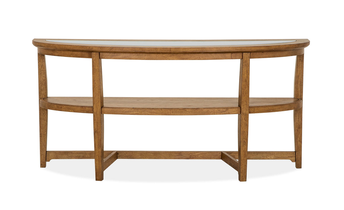 Durant - Shelf Sofa Table - Honey Brown