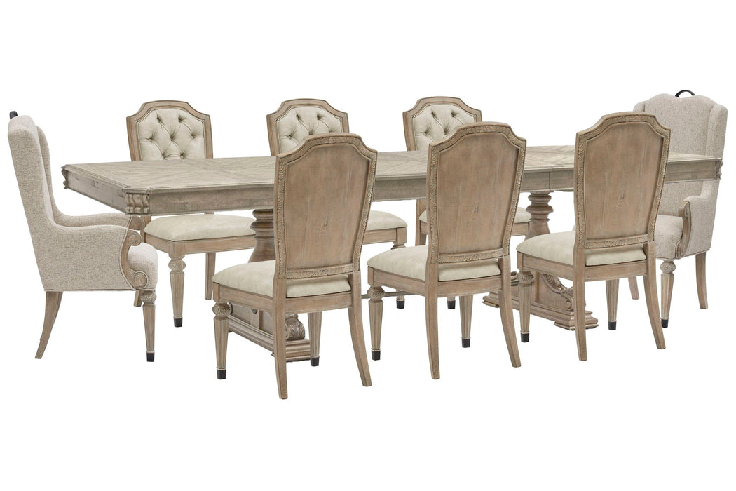 Marisol - Extendable Trestle Dining Table Set