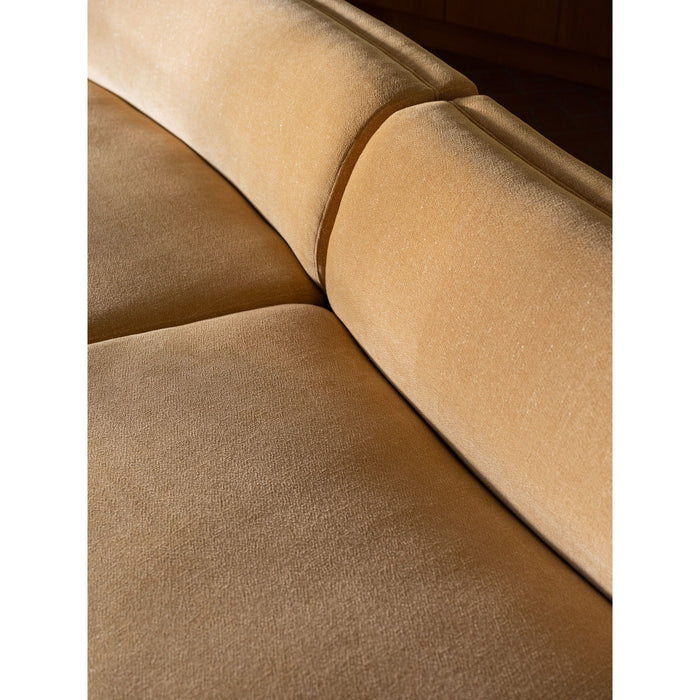 Naomi - 2 Piece Concave Modular Sectional - Golden Yellow