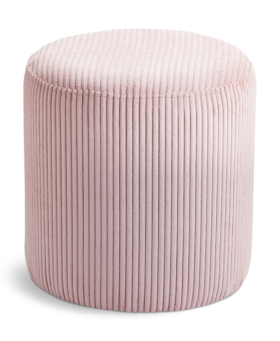 Roy - Round Microsuede Ottoman / Stool