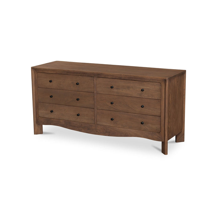Mabel - 6 Drawer Dresser - Dark Brown