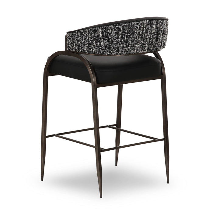 Tatum - Vegan Leather 2-Tone Counter Stool