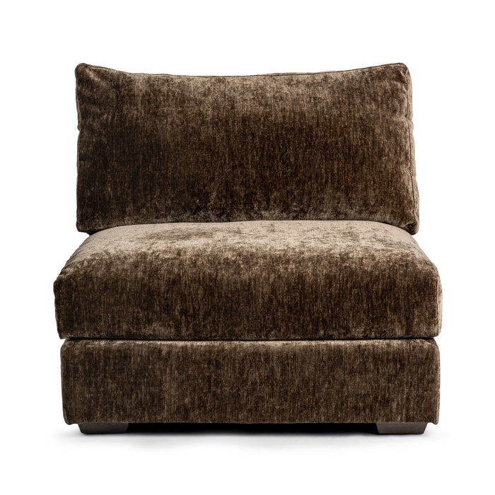 Ludwig - Armless Chair - Mossed Brown