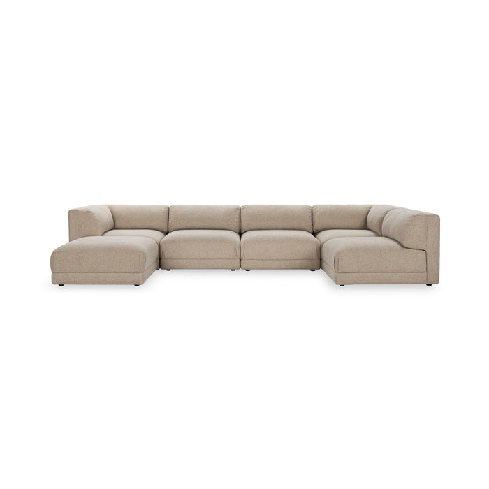 Adalynne - Upholstered 6 Piece Sectional - Buttermilk