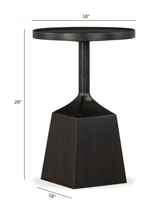 Lindon - Round Pedestal Accent End Table