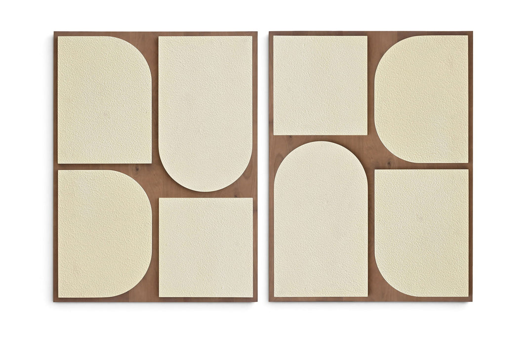Icon - Mango Wood 2 Piece Wall Art