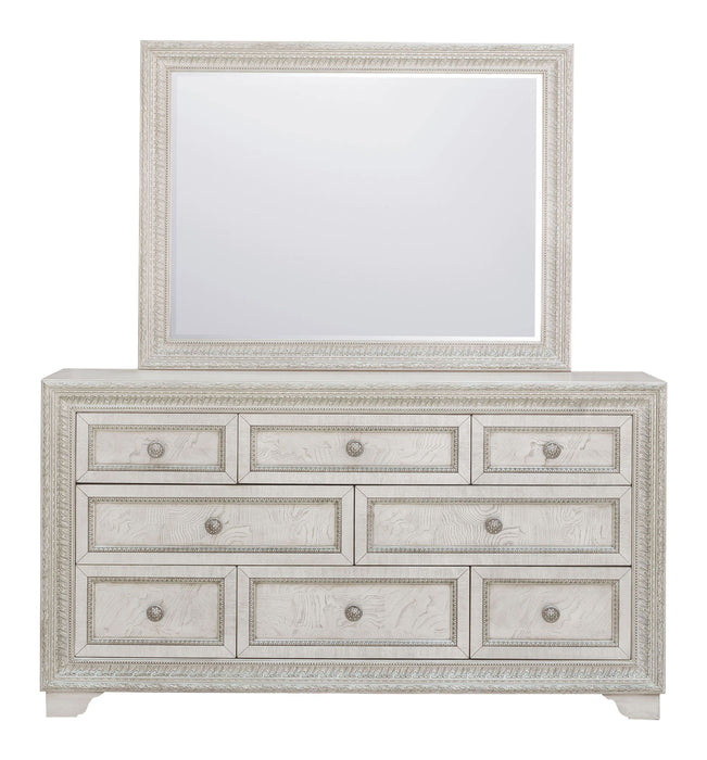 Camila - Dresser and Mirror - Creamy White