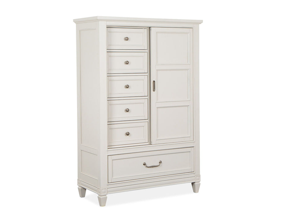Willowbrook - Door Chest - Egg Shell White With Slight Rub Through