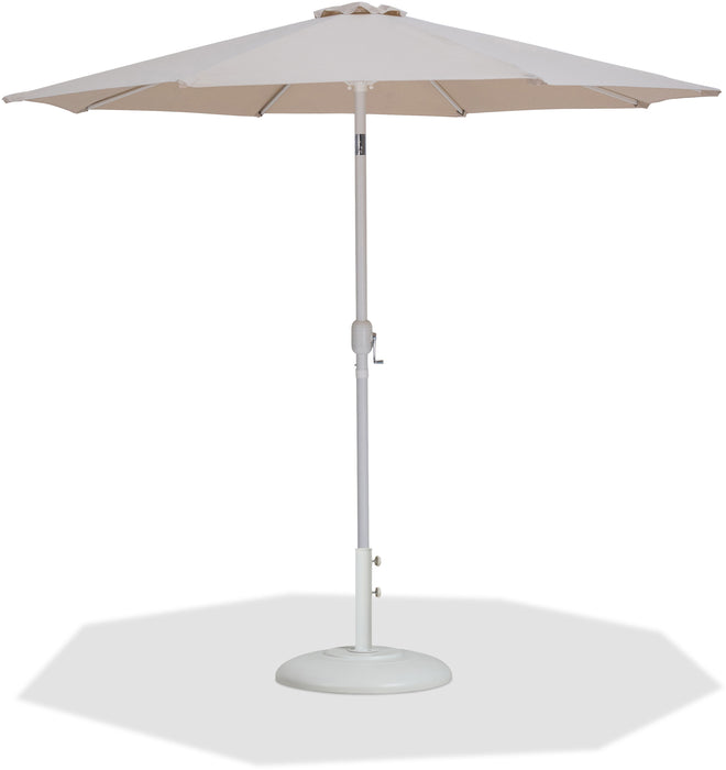 Fiji - Aluminum Patio Umbrella With Round White Base